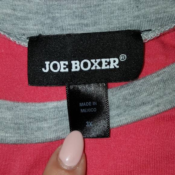 Fuchsia joe boxer tee 3x - Picture 3 of 5